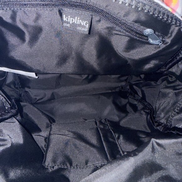 Kipling Backpack Womens Floral Multi-Color Canvas Adjustable Straps Jungle Monke - Picture 16 of 16